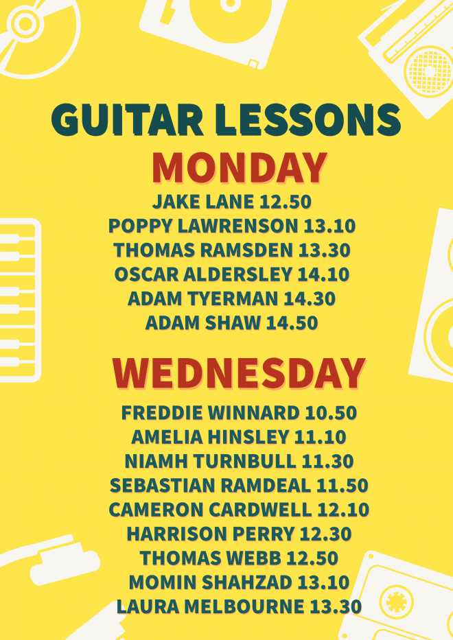 A Reminder About Instrument Lessons Little Lever School